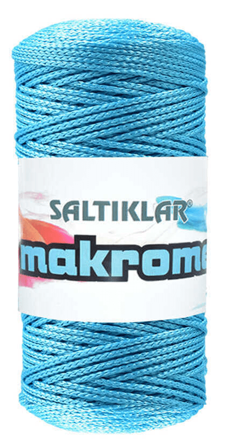 SALTIKLAR,POLYESTER MAKROME 3050 MAVİ ,EL ÖRGÜ İPLİKLERİ 