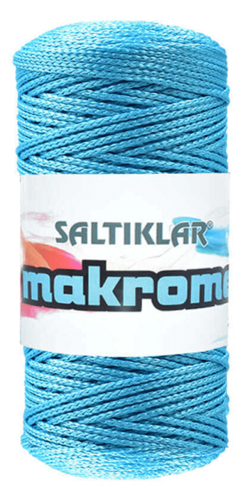 SALTIKLAR,POLYESTER MAKROME 3050 MAVİ ,EL ÖRGÜ İPLİKLERİ - 1