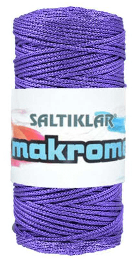 SALTIKLAR,POLYESTER MAKROME 4250 MOR,EL ÖRGÜ İPLİKLERİ 