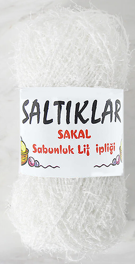 SALTIKLAR,SABUNLUK 0001 EKRU,EL ÖRGÜ İPLİKLERİ 