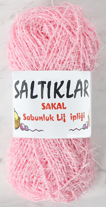 SALTIKLAR,SABUNLUK 0013 TOZ PEMBE,EL ÖRGÜ İPLİKLERİ - 1