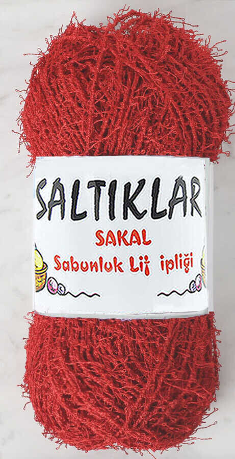 SALTIKLAR,SABUNLUK 0025 AÇIK KIRMIZI,EL ÖRGÜ İPLİKLERİ 