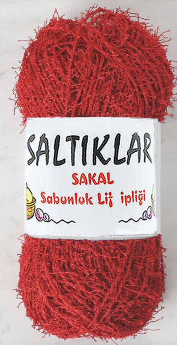 SALTIKLAR,SABUNLUK 0025 AÇIK KIRMIZI,EL ÖRGÜ İPLİKLERİ - 1