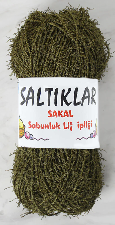 SALTIKLAR,SABUNLUK 0044 CEVİZ YEŞİLİ,EL ÖRGÜ İPLİKLERİ 