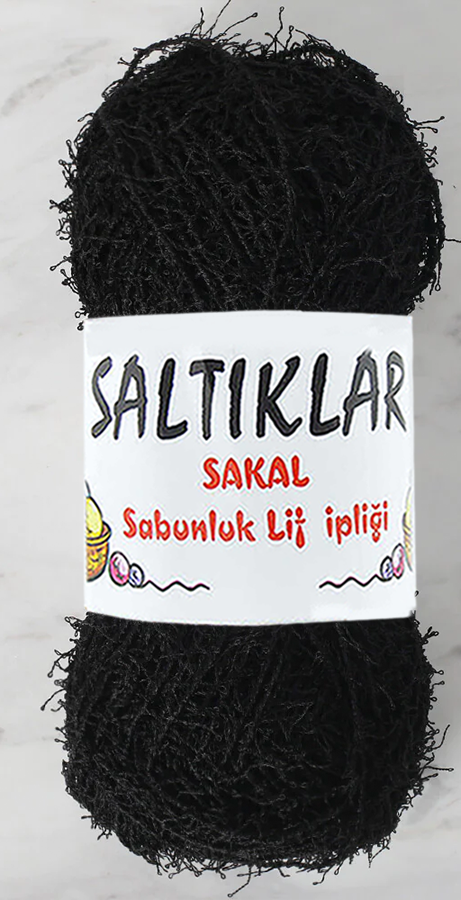 SALTIKLAR,SABUNLUK 1001 SİYAH,EL ÖRGÜ İPLİKLERİ 