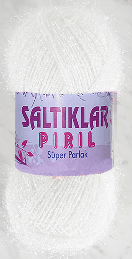 SALTIKLAR,SİMLİ KRİSTAL 0001 EKRU,EL ÖRGÜ İPLİKLERİ 