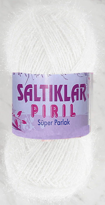 SALTIKLAR,SİMLİ KRİSTAL 0001 EKRU,EL ÖRGÜ İPLİKLERİ - 1