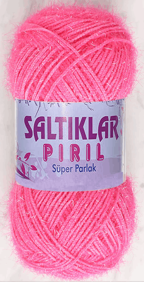 SALTIKLAR,SİMLİ KRİSTAL 0016 ŞEKER PEMBE,EL ÖRGÜ İPLİKLERİ 