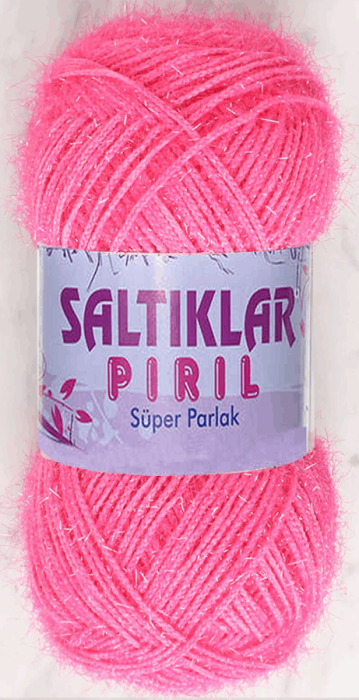 SALTIKLAR,SİMLİ KRİSTAL 0016 ŞEKER PEMBE,EL ÖRGÜ İPLİKLERİ - 1