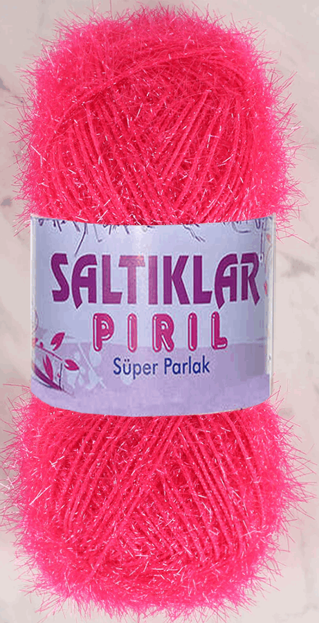 SALTIKLAR,SİMLİ KRİSTAL 0021 AÇIK FUŞYA,EL ÖRGÜ İPLİKLERİ 