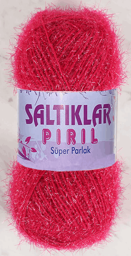 SALTIKLAR,SİMLİ KRİSTAL 0022 KOYU FUŞYA,EL ÖRGÜ İPLİKLERİ 