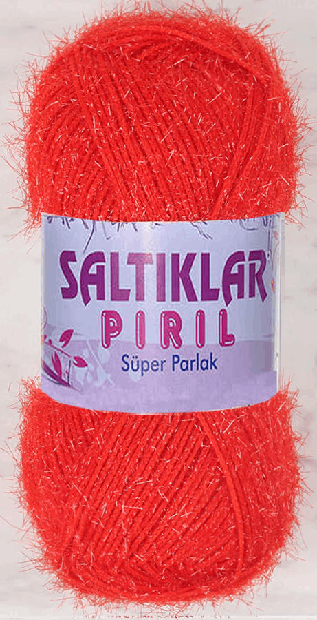 SALTIKLAR,SİMLİ KRİSTAL 0025 AÇIK KIRMIZI,EL ÖRGÜ İPLİKLERİ 