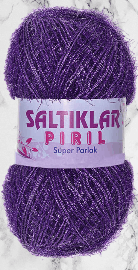 SALTIKLAR,SİMLİ KRİSTAL 0030 AÇIK MOR,EL ÖRGÜ İPLİKLERİ 