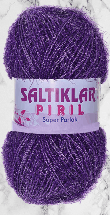 SALTIKLAR,SİMLİ KRİSTAL 0030 AÇIK MOR,EL ÖRGÜ İPLİKLERİ - 1