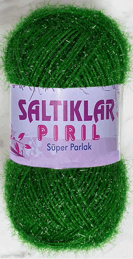 SALTIKLAR,SİMLİ KRİSTAL 0041 YAPRAK YEŞİL,EL ÖRGÜ İPLİKLERİ 