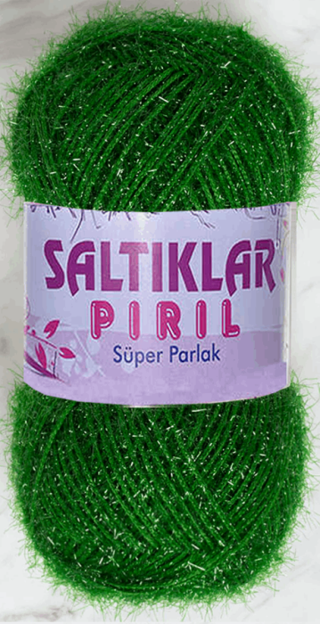 SALTIKLAR,SİMLİ KRİSTAL 0041 YAPRAK YEŞİL,EL ÖRGÜ İPLİKLERİ - 1