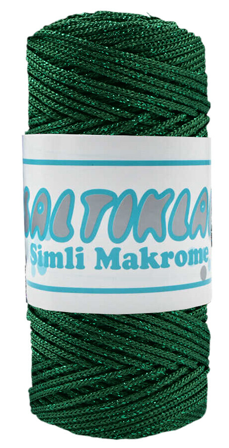 SALTIKLAR,SİMLİ POLYESTER MAKROME MS 0172 BENETTON YEŞİL,EL ÖRGÜ İPLİKLERİ 