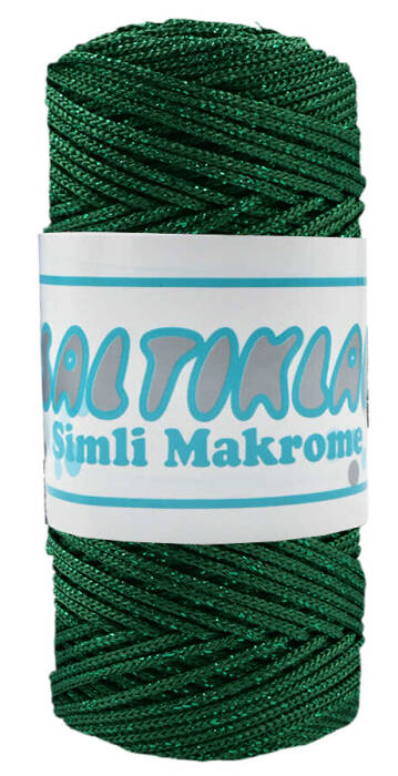 SALTIKLAR,SİMLİ POLYESTER MAKROME MS 0172 BENETTON YEŞİL,EL ÖRGÜ İPLİKLERİ - 1