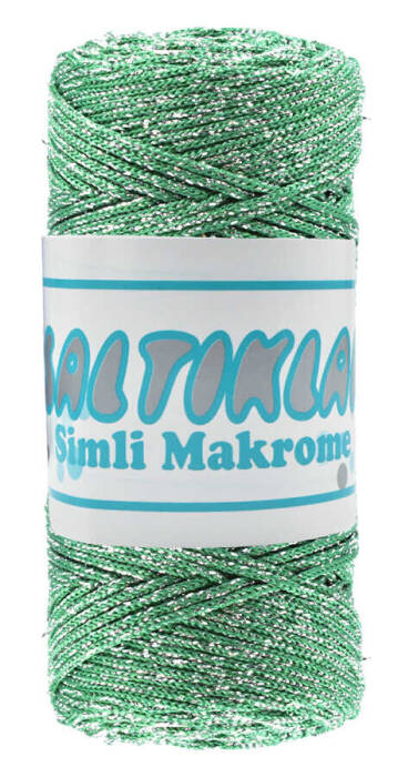 SALTIKLAR,SİMLİ POLYESTER MAKROME RS 0172 BENETTON YEŞİL,EL ÖRGÜ İPLİKLERİ - 1