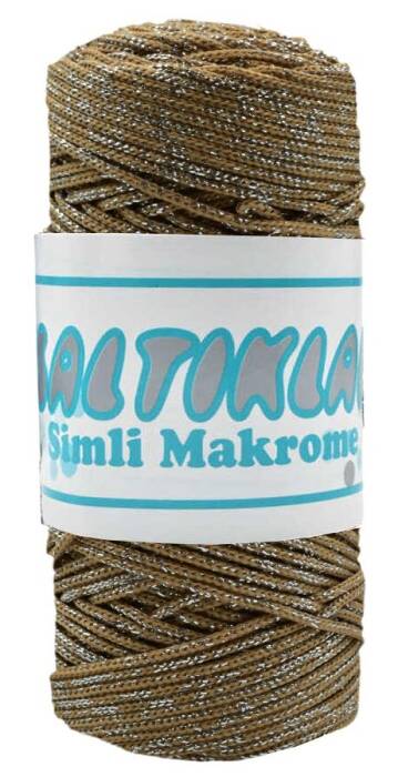 SALTIKLAR,SİMLİ POLYESTER MAKROME S 0032 NOHUT,EL ÖRGÜ İPLİKLERİ - 1