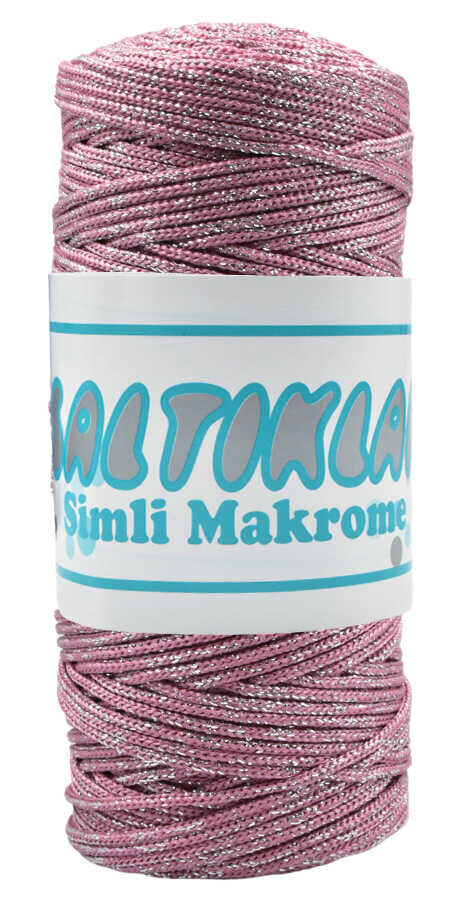 SALTIKLAR,SİMLİ POLYESTER MAKROME S 0350 GÜL ,EL ÖRGÜ İPLİKLERİ 