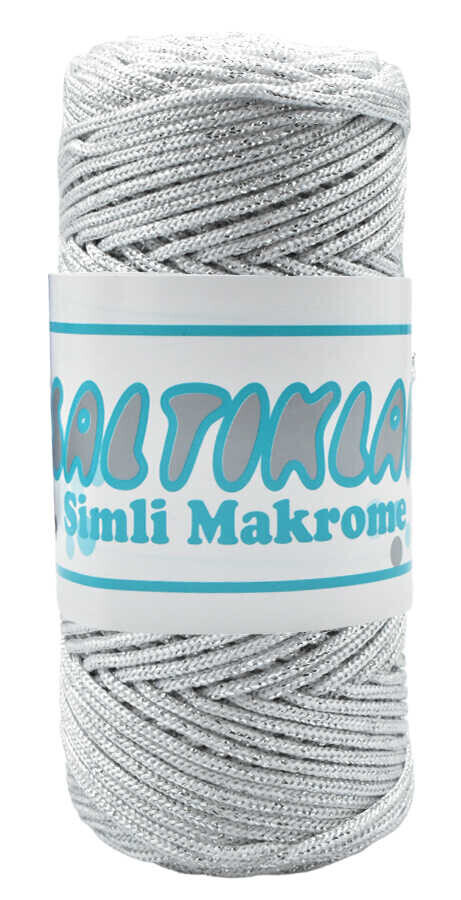 SALTIKLAR,SİMLİ POLYESTER MAKROME SG 0001 BEYAZ,EL ÖRGÜ İPLİKLERİ 