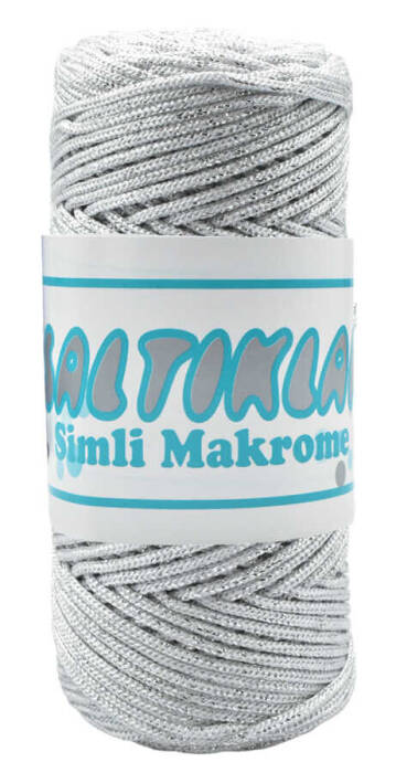 SALTIKLAR,SİMLİ POLYESTER MAKROME SG 0001 BEYAZ,EL ÖRGÜ İPLİKLERİ - 1