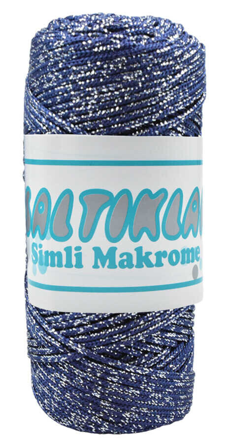 SALTIKLAR,SİMLİ POLYESTER MAKROME SG 0370 LACİVERT,EL ÖRGÜ İPLİKLERİ 