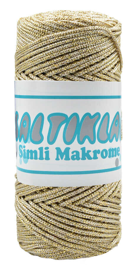 SALTIKLAR,SİMLİ POLYESTER MAKROME SS 0230 AÇIK BEJ,EL ÖRGÜ İPLİKLERİ 