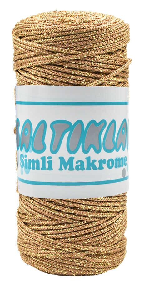 SALTIKLAR,SİMLİ POLYESTER MAKROME SS 0576 ORTA KAHVE,EL ÖRGÜ İPLİKLERİ 