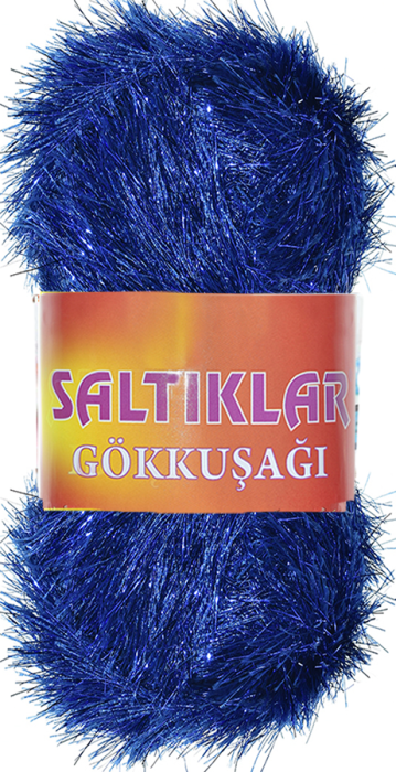 SALTIKLAR,SİMLİ YUMOŞ 0004 SAKS MAVİ,EL ÖRGÜ İPLİKLERİ - 1