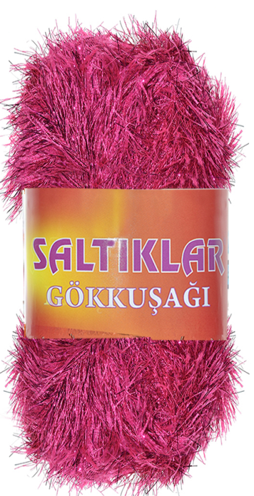 SALTIKLAR,SİMLİ YUMOŞ 0022 KOYU PEMBE,EL ÖRGÜ İPLİKLERİ - 1