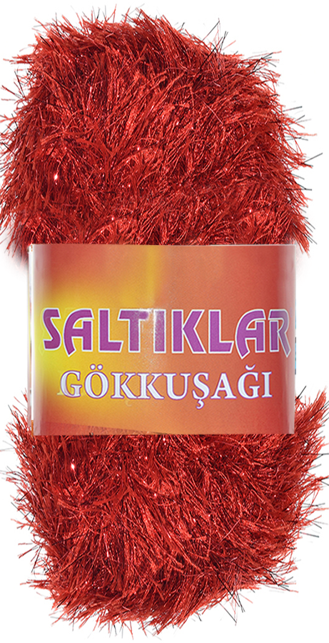 SALTIKLAR,SİMLİ YUMOŞ 0025 AÇIK KIRMIZI,EL ÖRGÜ İPLİKLERİ 