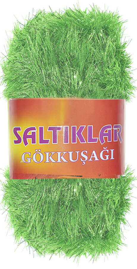 SALTIKLAR,SİMLİ YUMOŞ 0104 ELMA YEŞİLİ,EL ÖRGÜ İPLİKLERİ 