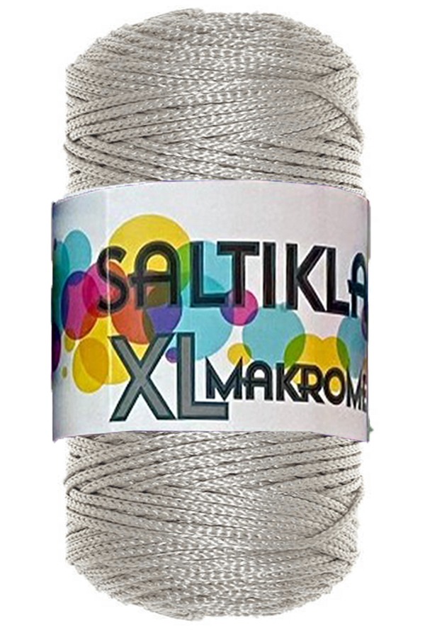 SALTIKLAR,XL MAKROME 0034 GRİ,EL ÖRGÜ İPLİKLERİ 