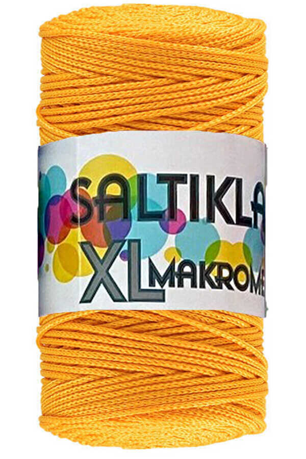 SALTIKLAR,XL MAKROME 0058 KOYU SARI,EL ÖRGÜ İPLİKLERİ 