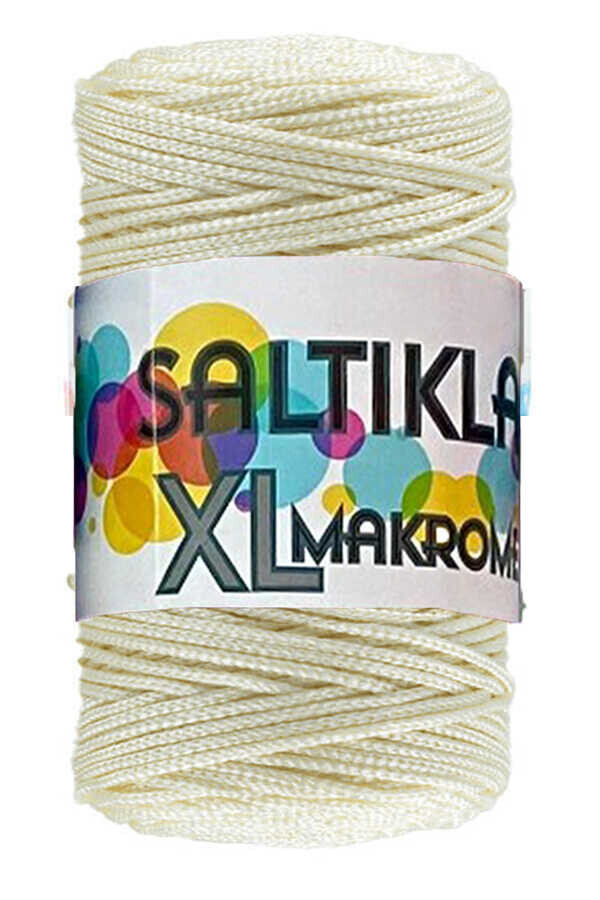 SALTIKLAR,XL MAKROME 0270 KREM,EL ÖRGÜ İPLİKLERİ 