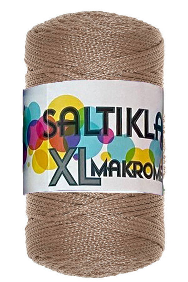 SALTIKLAR,XL MAKROME 0576 ORTA KAHVE,EL ÖRGÜ İPLİKLERİ 