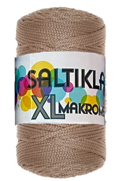 SALTIKLAR,XL MAKROME 0576 ORTA KAHVE,EL ÖRGÜ İPLİKLERİ - 1