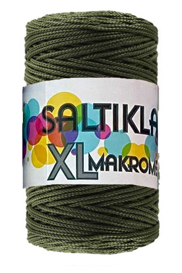 SALTIKLAR,XL MAKROME 2860 HAKİ YEŞİL,EL ÖRGÜ İPLİKLERİ 