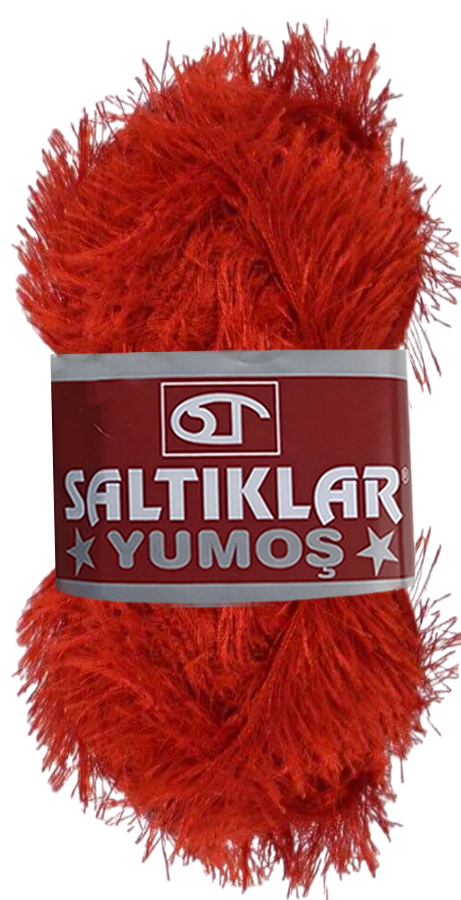 SALTIKLAR,YUMOŞ 0025 AÇIK KIRMIZI,EL ÖRGÜ İPLİKLERİ 