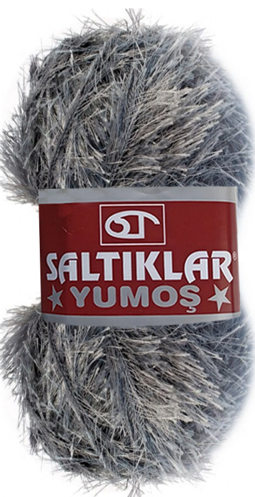 SALTIKLAR,YUMOŞ 0036 KOYU GRİ,EL ÖRGÜ İPLİKLERİ - 1