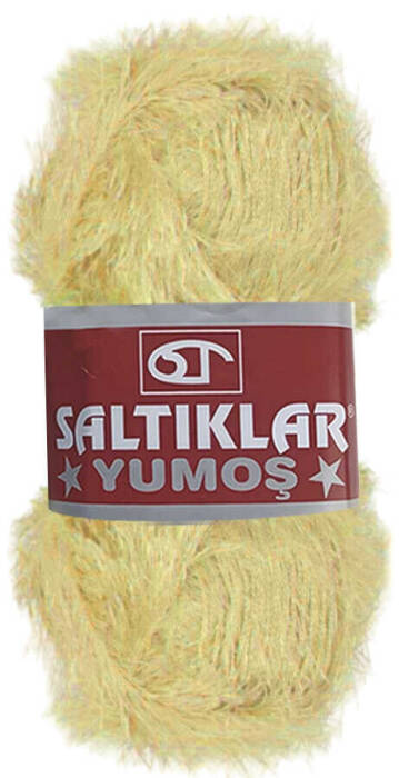 SALTIKLAR,YUMOŞ 0048 AÇIK SARI,EL ÖRGÜ İPLİKLERİ - 1