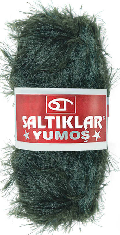 SALTIKLAR,YUMOŞ 0049 KARA YEŞİL,EL ÖRGÜ İPLİKLERİ 