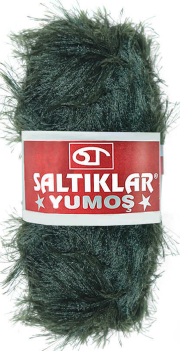 SALTIKLAR,YUMOŞ 0049 KARA YEŞİL,EL ÖRGÜ İPLİKLERİ - 1