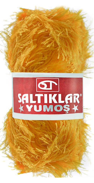 SALTIKLAR,YUMOŞ 0075 KOYU SARI,EL ÖRGÜ İPLİKLERİ - 1