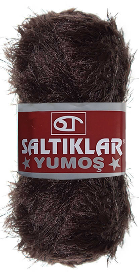 SALTIKLAR,YUMOŞ 0093 KOYU KAHVE,EL ÖRGÜ İPLİKLERİ 