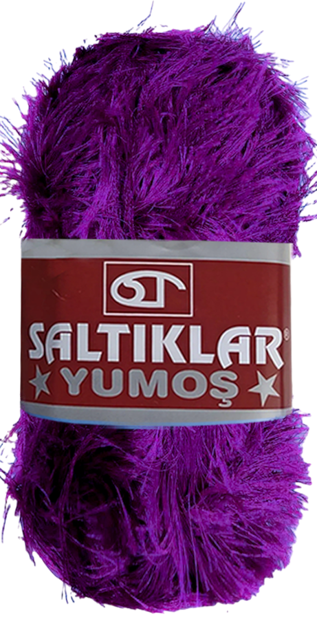 SALTIKLAR,YUMOŞ 0109 KOYU MOR,EL ÖRGÜ İPLİKLERİ 