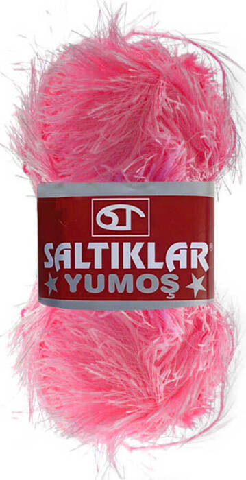 SALTIKLAR,YUMOŞ 0116 PEMBE,EL ÖRGÜ İPLİKLERİ - 1