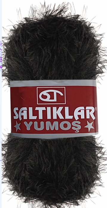 SALTIKLAR,YUMOŞ 1001 SİYAH,EL ÖRGÜ İPLİKLERİ - 1